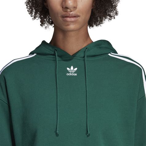 adidas green hoodie|adidas cropped hoodie green.